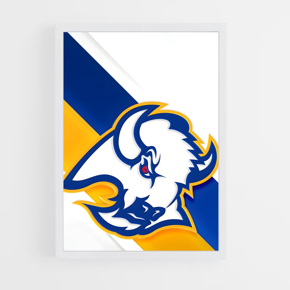Poster Blue Rams – affiche Hockey sur glace (vue 3)